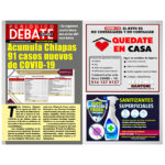 Acumula Chiapas 91 casos nuevos de COVID-19