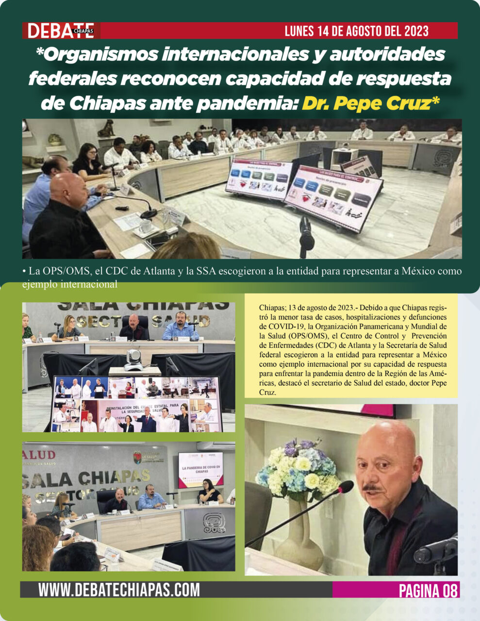 Organismos Internacionales Y Autoridades Federales Reconocen Capacidad De Respuesta De Chiapas 9531