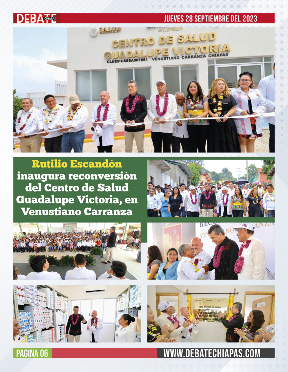 Rutilio Escandón inaugura reconversión del Centro de Salud Guadalupe