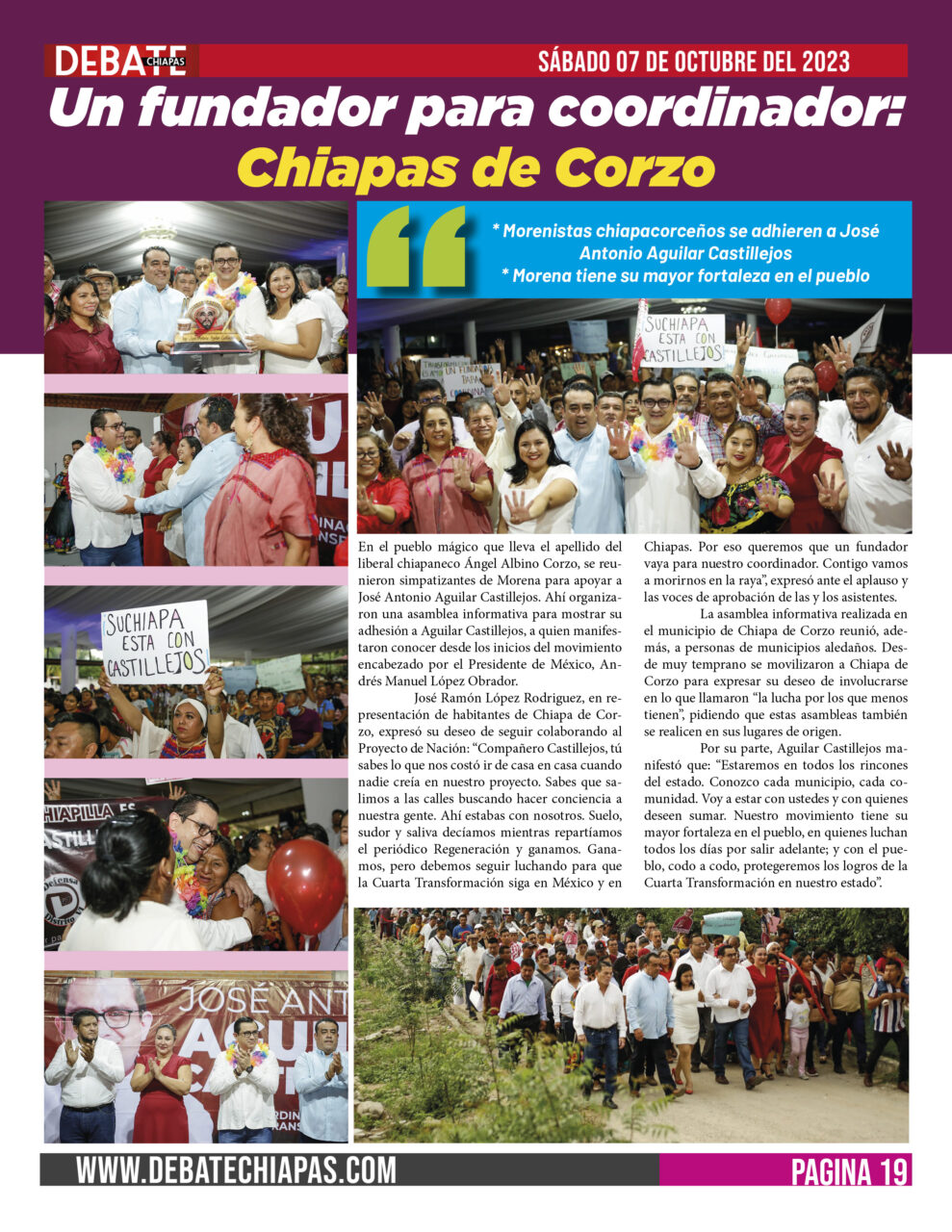 Un fundador para coordinador: Chiapas de Corzo